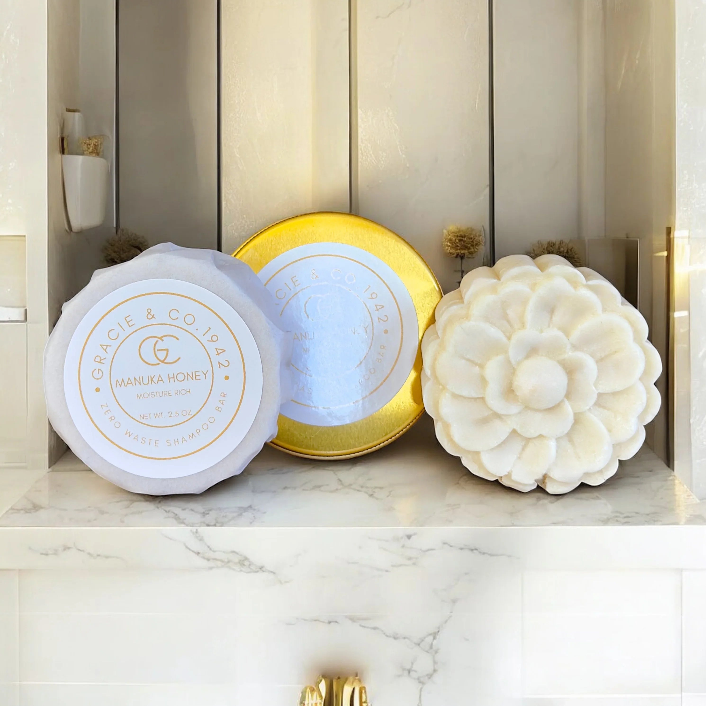 The Best 2.5 oz Zero Waste Moisturizing & Nourishing Solid Shampoo - Gracie & Co. 1942